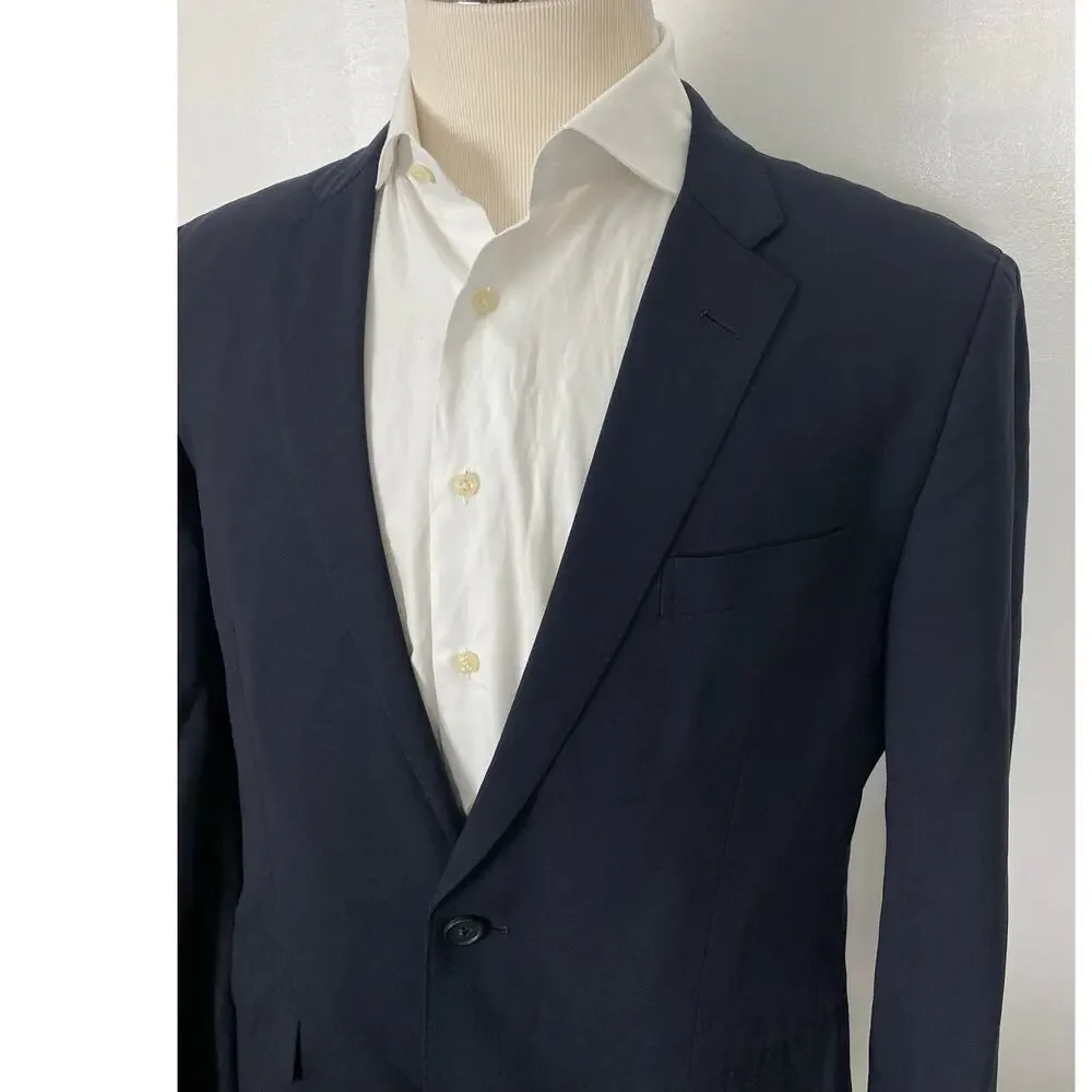 Brooks Brothers Milano Brookscool Reda 2-button unstructrued wool blazer, 42L